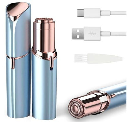 Flawless Lipstick Facial Hair Remover for Women | Painless Eyebrow & Upper Lip Trimmer (Portable & Rechargeable)