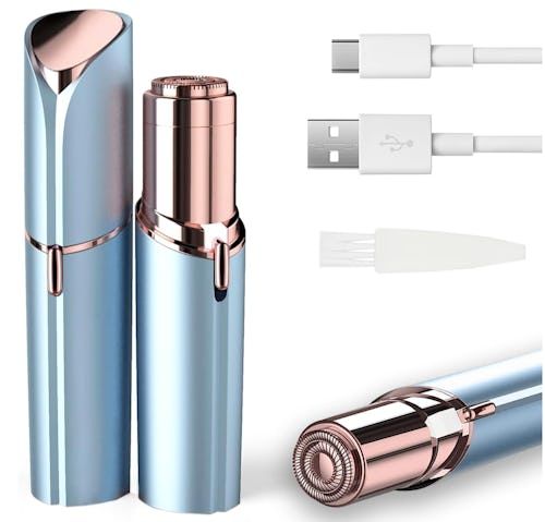 Flawless Lipstick Facial Hair Remover for Women | Painless Eyebrow & Upper Lip Trimmer (Portable & Rechargeable)