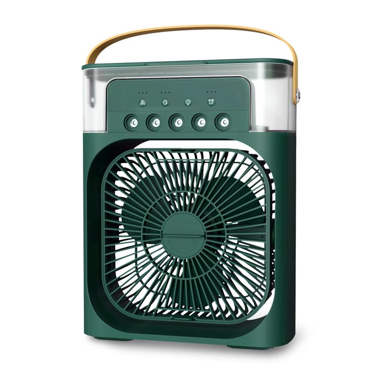 3-in-1 Portable Air Cooler Fan with Mist Humidifier & LED Night Light | USB Rechargeable Mini AC